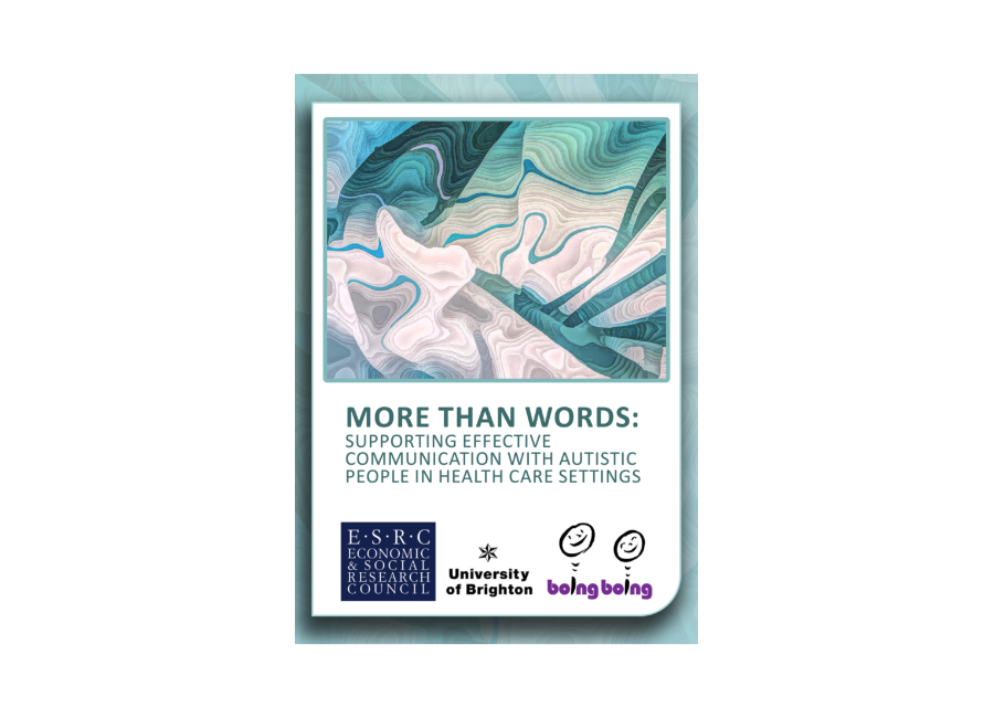 The colourful, green and blue swirly cover of the More Than Words report.